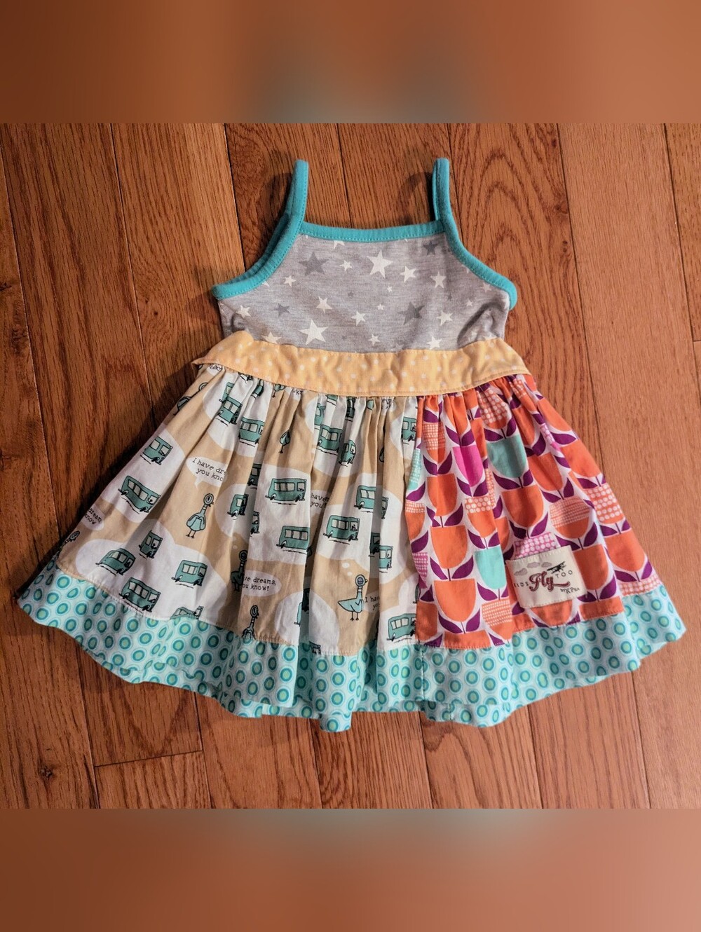 KPea Girl's 24 Month Sundress Don't Let The Pigeon Drive The Bus Tulips
